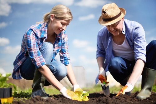 Local gardeners in Castelnau creating a balanced outdoor space
