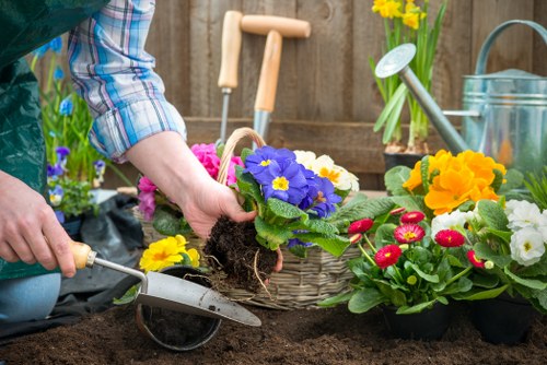 Seasonal planting and garden maintenance in Castelnau