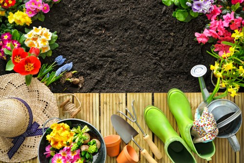 Professional garden clearance in Castelnau collecting green waste and clutter